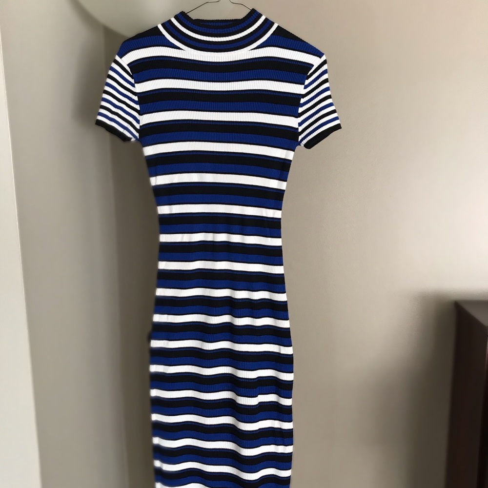 ZARA BLUE SWEATER DRESS